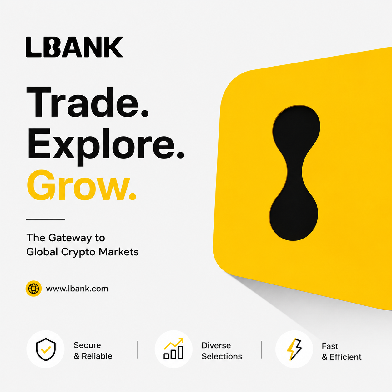 LBank mobile app showing a verification prompt after sign-in
